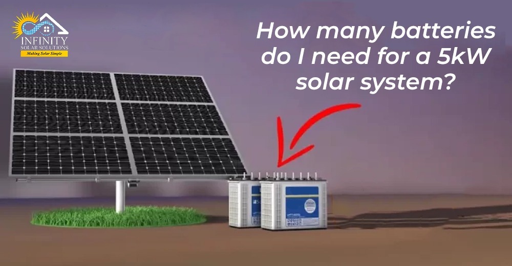 How many batteries do I need for a 5kW solar system?